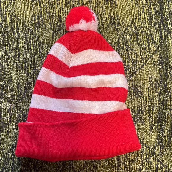 Army crew striped beanie hat - Picture 2 of 6
